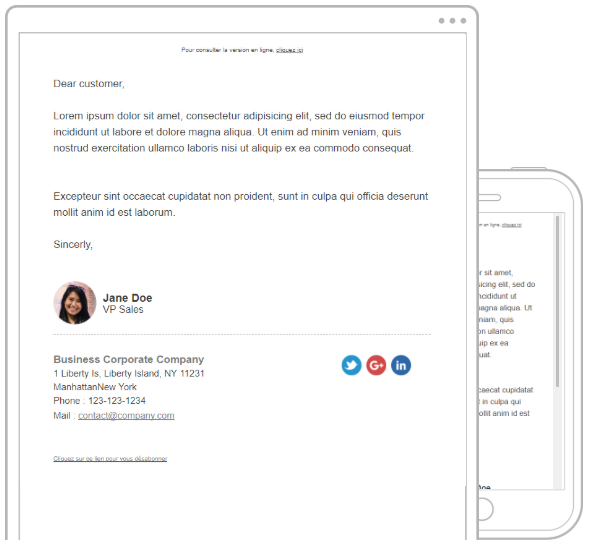 exemple email de prospection